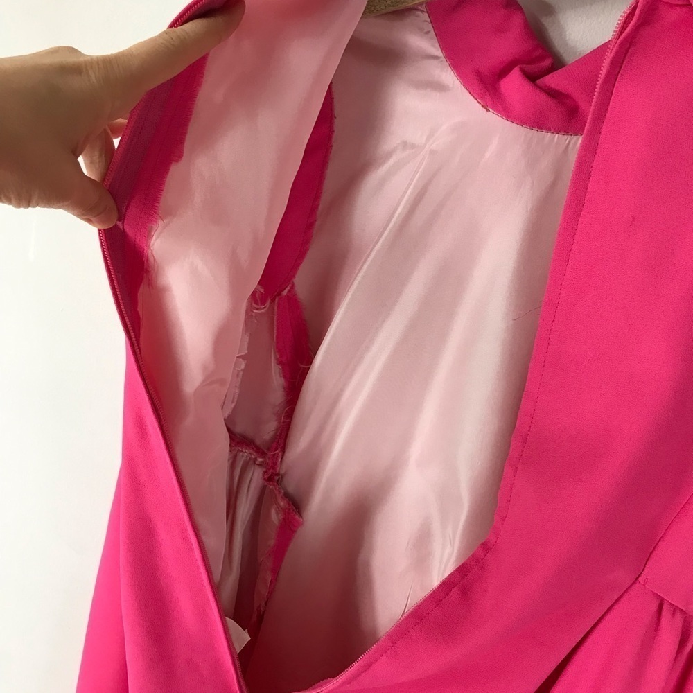 VINTAGE 60’s Priscilla of Boston Retrorun Pink Formal Bridesmaid Gown Dress - Picture 13 of 13